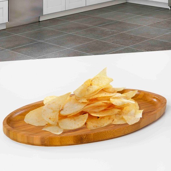 Bambusa servēšanas paplāte Bambum Santos, garums 26 cm-image-1