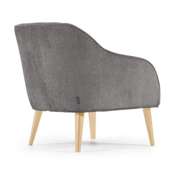 Pelēks krēsls Bobly – Kave Home-image-2