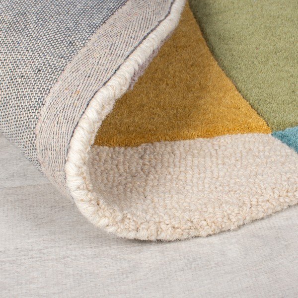 Ar rokām darināts vilnas apaļš paklājs ø 160 cm Glow Multi – Flair Rugs-image-3