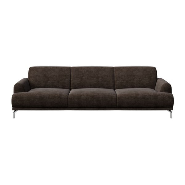 Tumši brūns dīvāns MESONICA Puzo, 240 cm