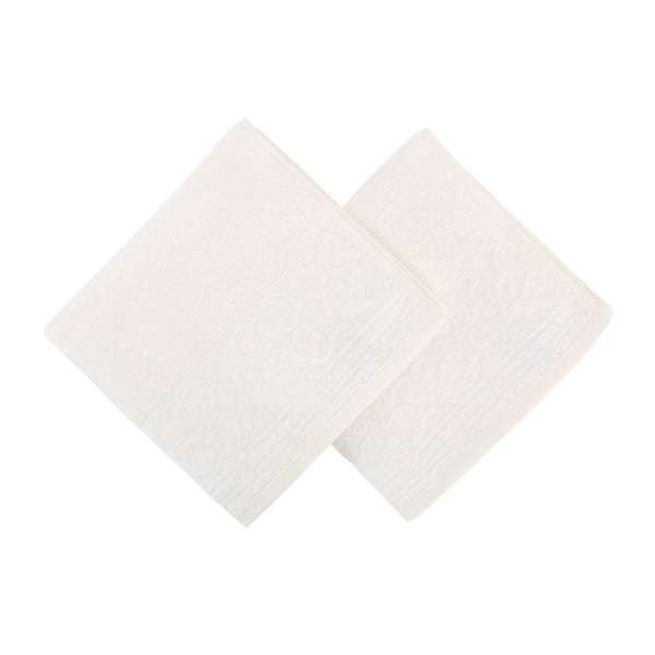 2 baltu dvieļu komplekts Zarif, 50 x 90 cm