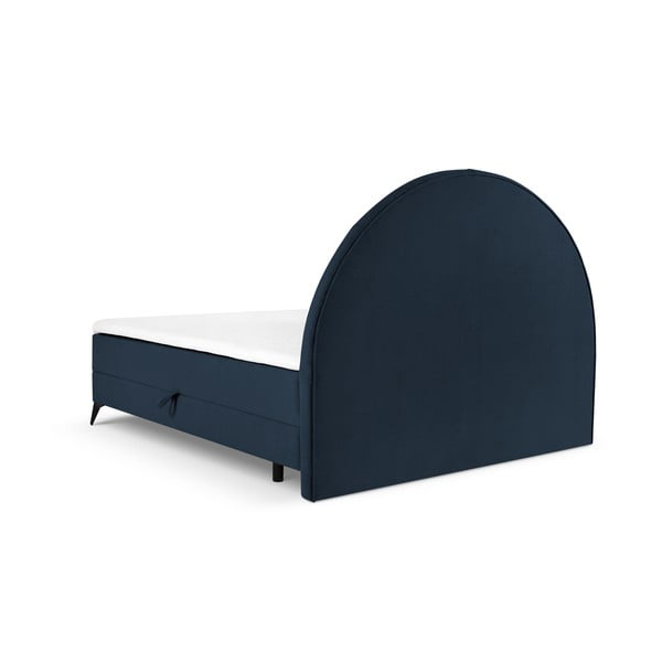 Tumši zila atsperu gulta ar uzglabāšanas vietu 180x200 cm Sunset – Cosmopolitan Design-image-3