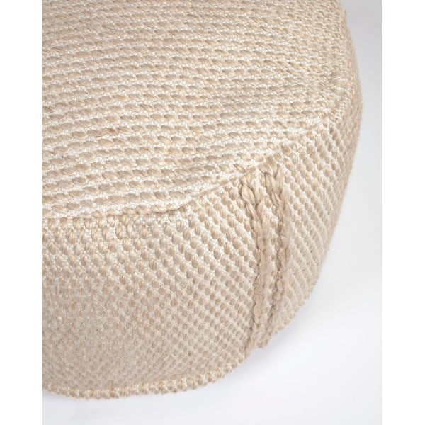 Bēšs dārza pufs Kave Home Kaie, ø 62 cm-image-1
