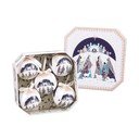 Papīra Ziemassvētku eglītes bumbiņas (5 gab.) ø 7,5 cm Magi Memory – Casa Selección