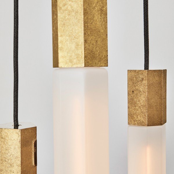 Zelta krāsas piekaramā lampa ar regulējamu spilgtumu ø 6 cm Basalt – tala-image-4