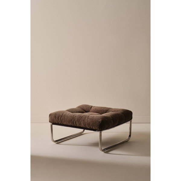 Brūns kāju soliņš no šenila auduma Burleson – Jotex-image-2