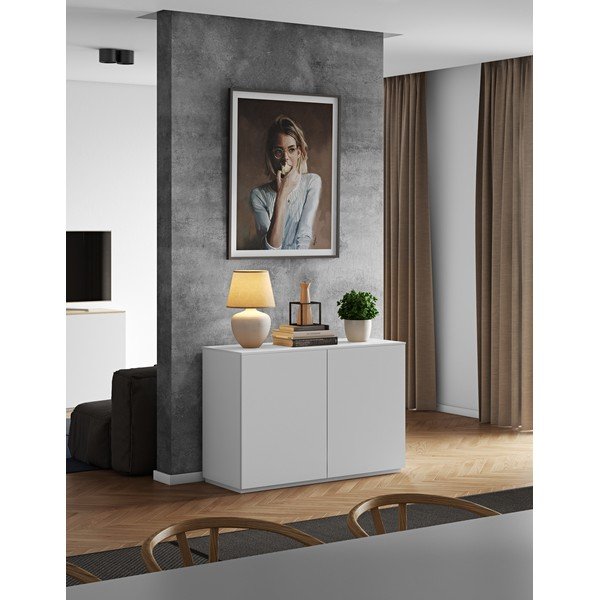 Balta kumode ar durvīm TemaHome Join, 120 x 84 cm-image-1