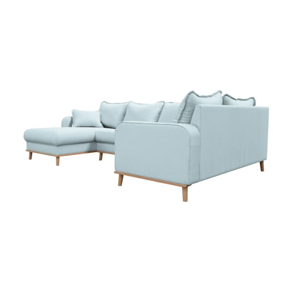 Gaiši zils stūra dīvāns (kreisais stūris) Beata – Ropez-image-3