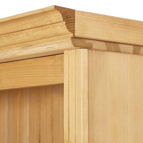 Dabīga toņa priedes masīvkoka grāmatplaukts 74x223x37 cm Anita – Støraa-image-4