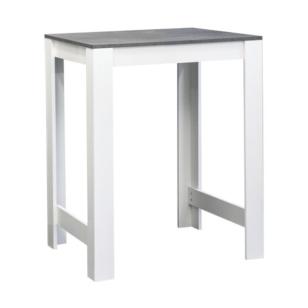 Symbiosis Sulens balts bāra galds ar betona virsmu, platums 70 cm