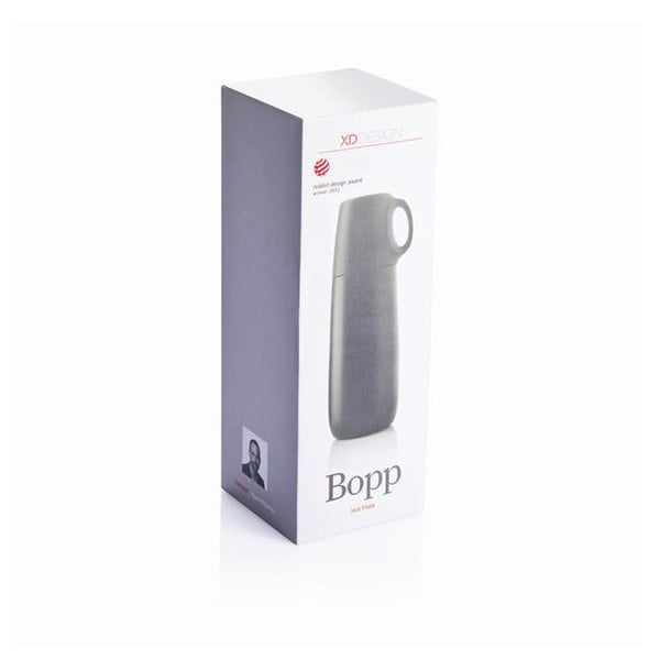 Melns termoss ar krūzīti XD Design Bopp, 600 ml-image-1