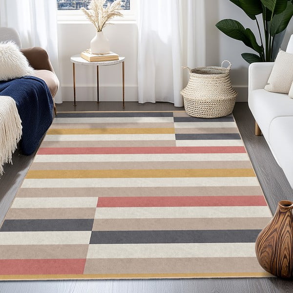 Mazgājams paklājs 60x100 cm Rosy Bandas – Mila Home-image-4