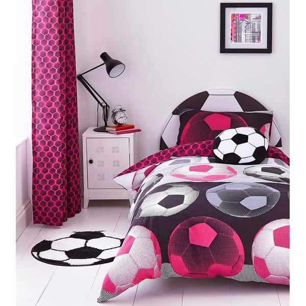 Bērnu rozā gultasveļa vienvietīgai gultai Catherine Lansfield, 135 x 200 cm
