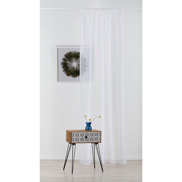 Balts dienas aizkars 300x245 cm Voile – Mendola Fabrics