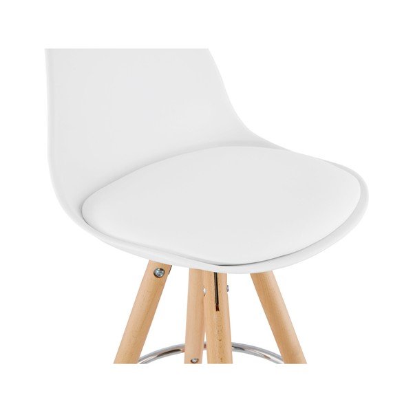 Balts bāra krēsls Kokoon Anau, sēdekļa augstums 74 cm-image-3