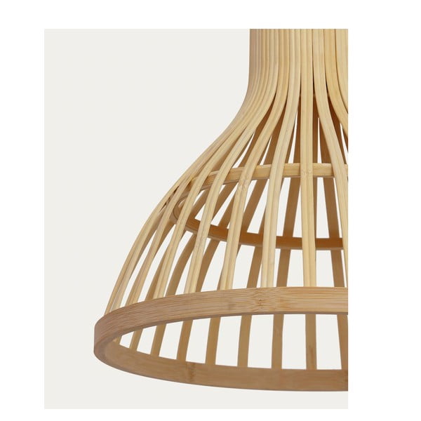 Dabīga toņa bambusa abažūrs ø 30 cm Nathaya – Kave Home-image-3