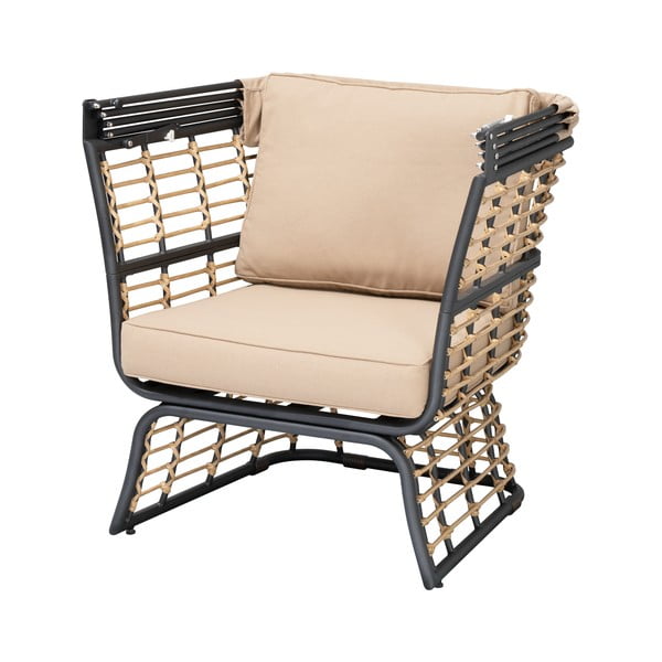 Bēšs metāla dārza atpūtas krēsls Paros – Garden Pleasure-image-1