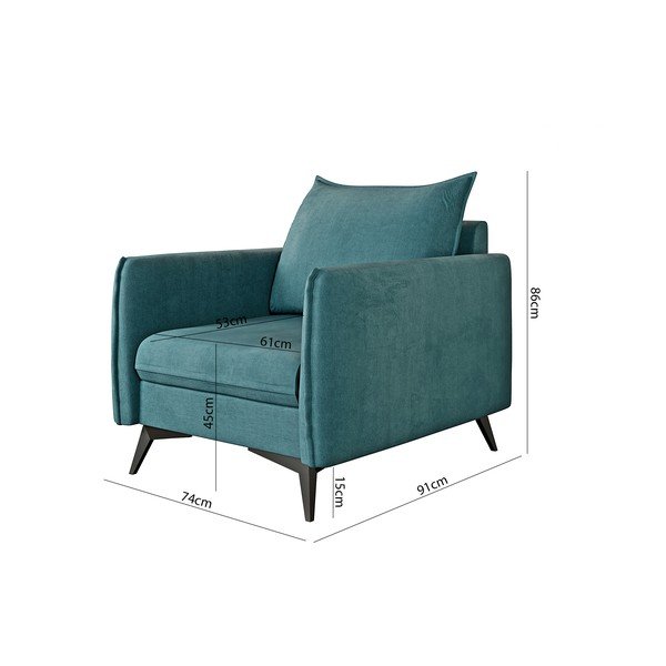 Zaļganzils atpūtas krēsls Juli Bis – Ropez-image-3