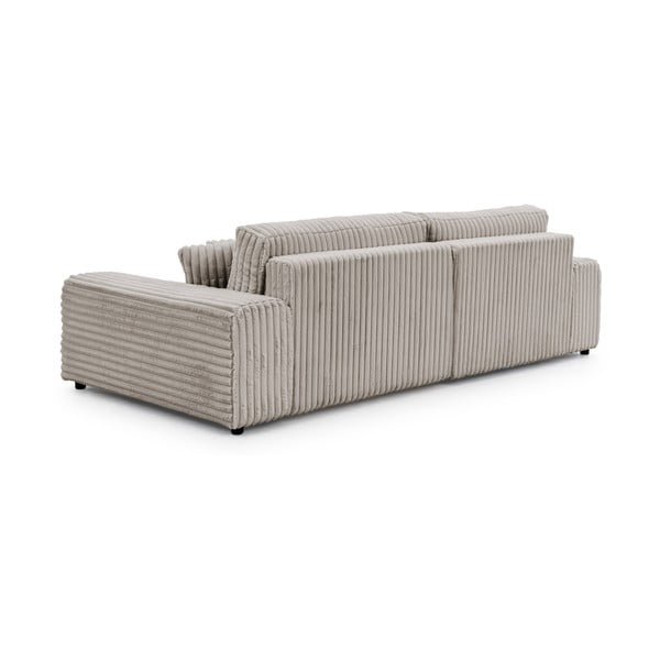 Gaiši pelēks izvelkams velveta stūra dīvāns ar uzglabāšanas vietu (ar kreiso stūri) Sarina – Ropez-image-3