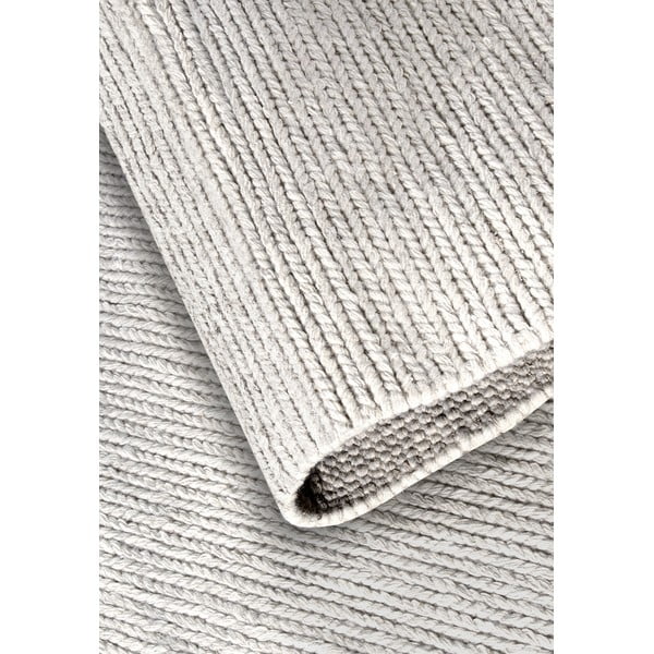 Balts ar rokām darināts vilnas paklājs 120x170 cm Francois – Villeroy&Boch-image-4