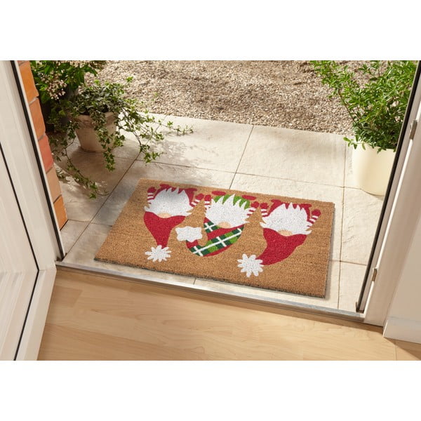 Kokosšķiedras kājslauķis ar Ziemassvētku motīvu 45x75 cm – Hanse Home-image-1