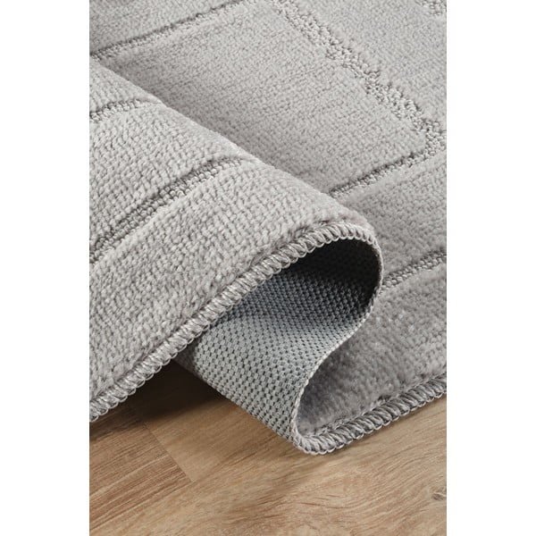 Gaiši pelēki vannas istabas paklājiņi (2 gab.) 50x80 cm Cerceve – Foutastic-image-2