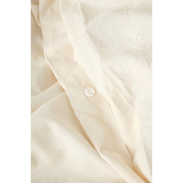 Krēmkrāsas vienguļamā gultas veļa no organiskās kokvilnas  150x200 cm Juliette – Ellos Home-image-3