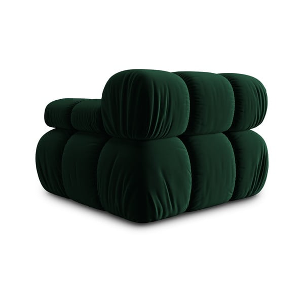 Zaļš samta modulārais dīvāns (ar labo stūri) Bellis – Micadoni Home-image-4
