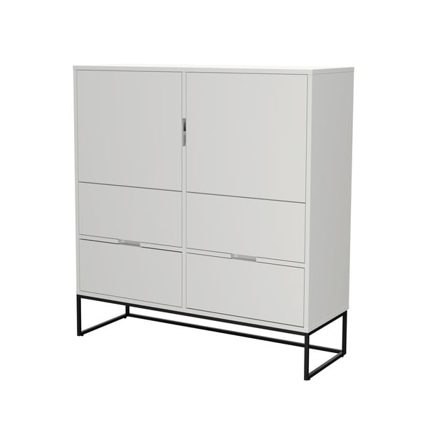 Balta kumode ar 4 atvilktnēm Tenzo Lipp-image-3