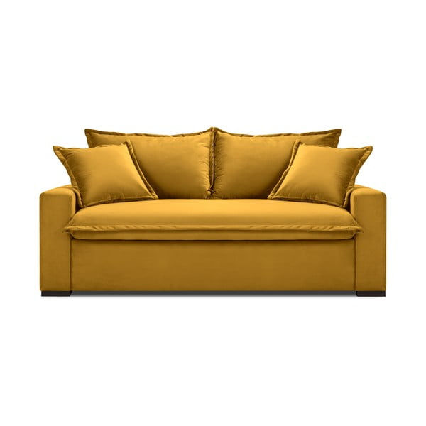 Dzeltens izlaižamais dīvāns Kooko Home Mezzo