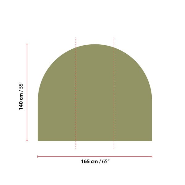 Sienas uzlīme 165x140 cm Olive Green – Ambiance-image-1