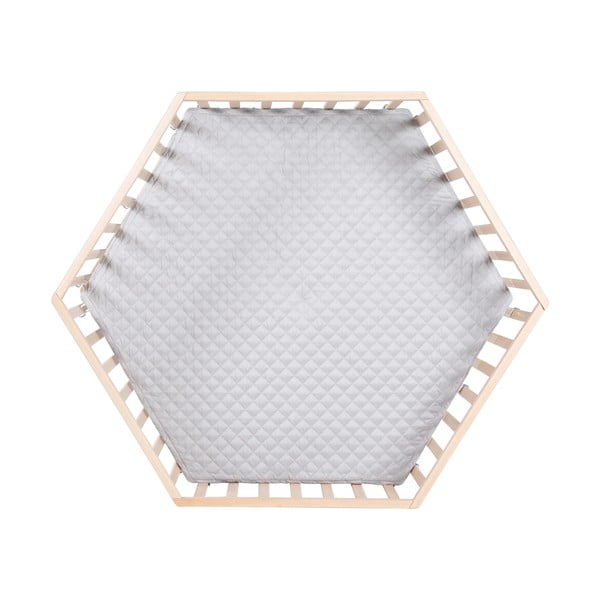 Dabīga toņa dižskābarža masīvkoka bērnu sētiņa 119x104 cm – Roba-image-3