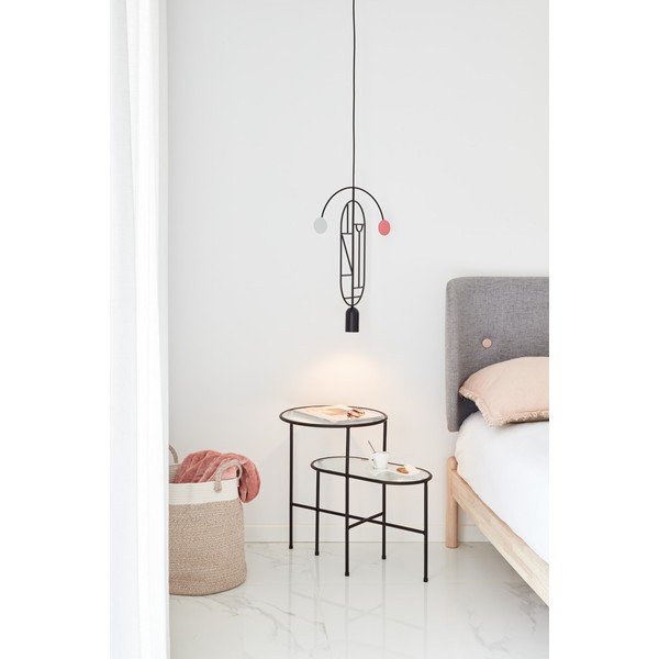 Melns sānu galdiņš ar stikla virsmu Teulat Nix-image-4