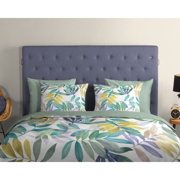 Zaļa vienguļamā kokvilnas gultas veļa 140x200 cm Marcus – Good Morning-image-2