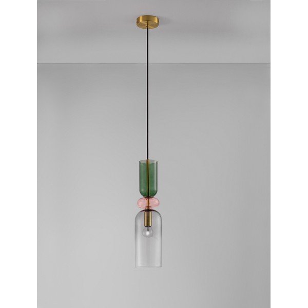 Zelta krāsas stikla piekaramā lampa ø 11 cm Murano – Nova Luce-image-3