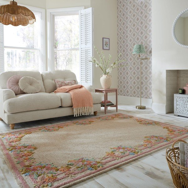 Ar rokām darināts vilnas paklājs 200x300 cm Elise Floral  – Flair Rugs-image-1