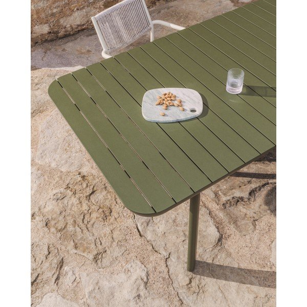 Metāla dārza ēdamgalds 100x220 cm Izola – Kave Home-image-4