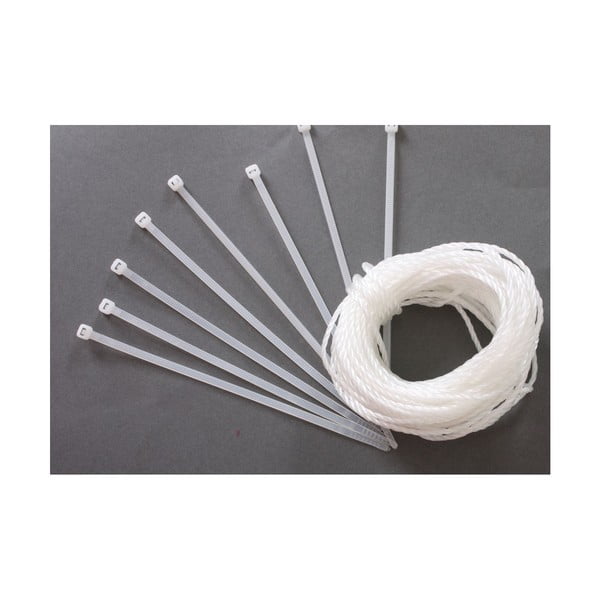 Balts plastmasas balkona aizslietnis 500x90 cm – Garden Pleasure-image-2