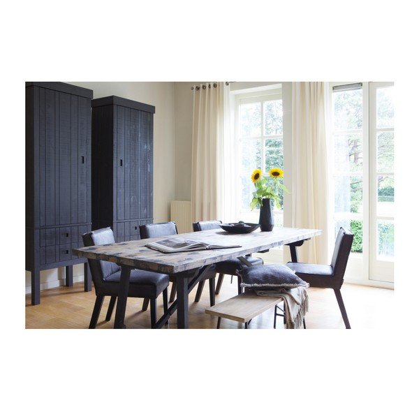 Melns priedes koka skapis BePureHome Summit-image-4