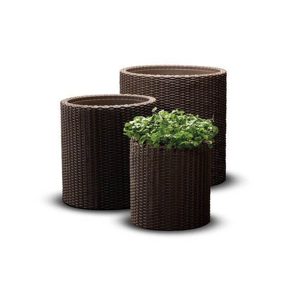 Plastmasas puķu podi (3 gab.) ø 43 cm Cylinder – Keter