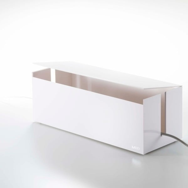 Balta kabeļu kaste YAMAZAKI Web Cable Box-image-3