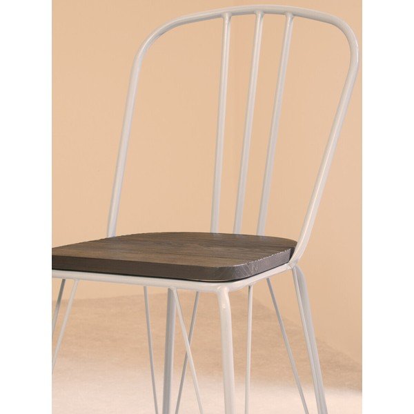 Pelēks/tumša dabīga toņa gobas masīvkoka pusdienu krēsls District – Premier Housewares-image-3