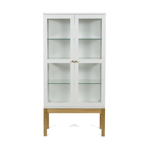 Balts grāmatu plaukts/vitrīna Woodman AbbeyWood-image-2