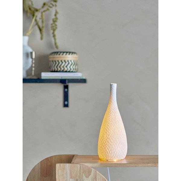 Balta galda lampa (augstums 32 cm) Pela – Bloomingville-image-1