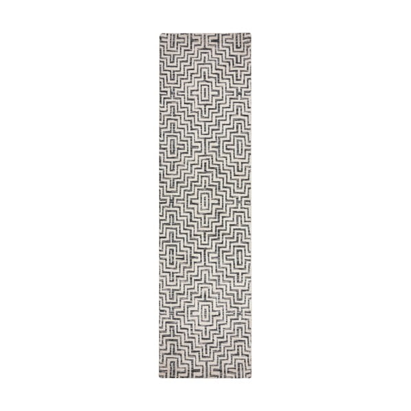 Pelēks celiņa paklājs 80x300 cm Rhett – Flair Rugs