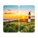 Aizsargplāksnes plītij no rūdīta stikla (2 gab.) 52x30 cm Lighthouse – Maximex