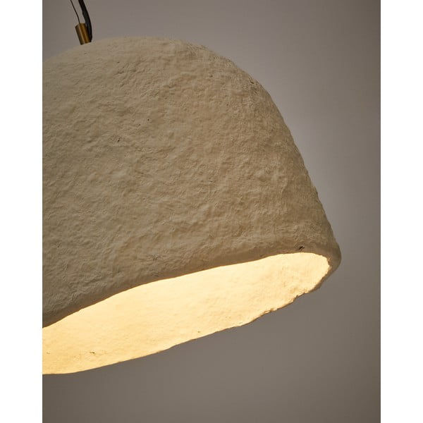 Balta piekaramā lampa ø 35 cm Sineu – Kave Home-image-3