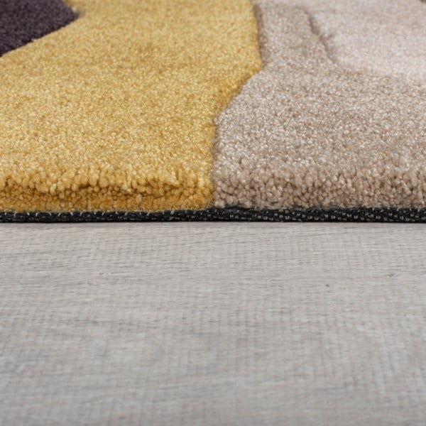 Dzeltens paklājs 150x80 cm Zest Infinite – Flair Rugs-image-4