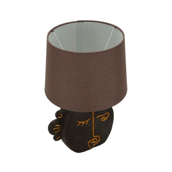 Brūna galda lampa ar auduma abažūru (augstums 39,5 cm) Tribal – Mauro Ferretti-image-2