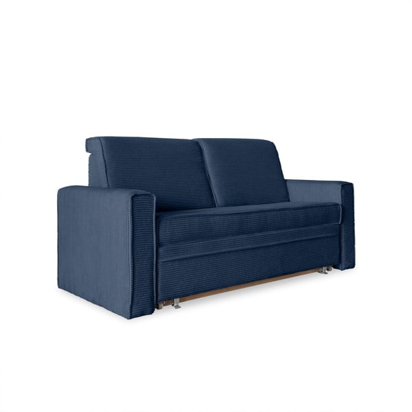 Tumši zils izvelkamais dīvāns 168 cm Lucky Lucy – Miuform